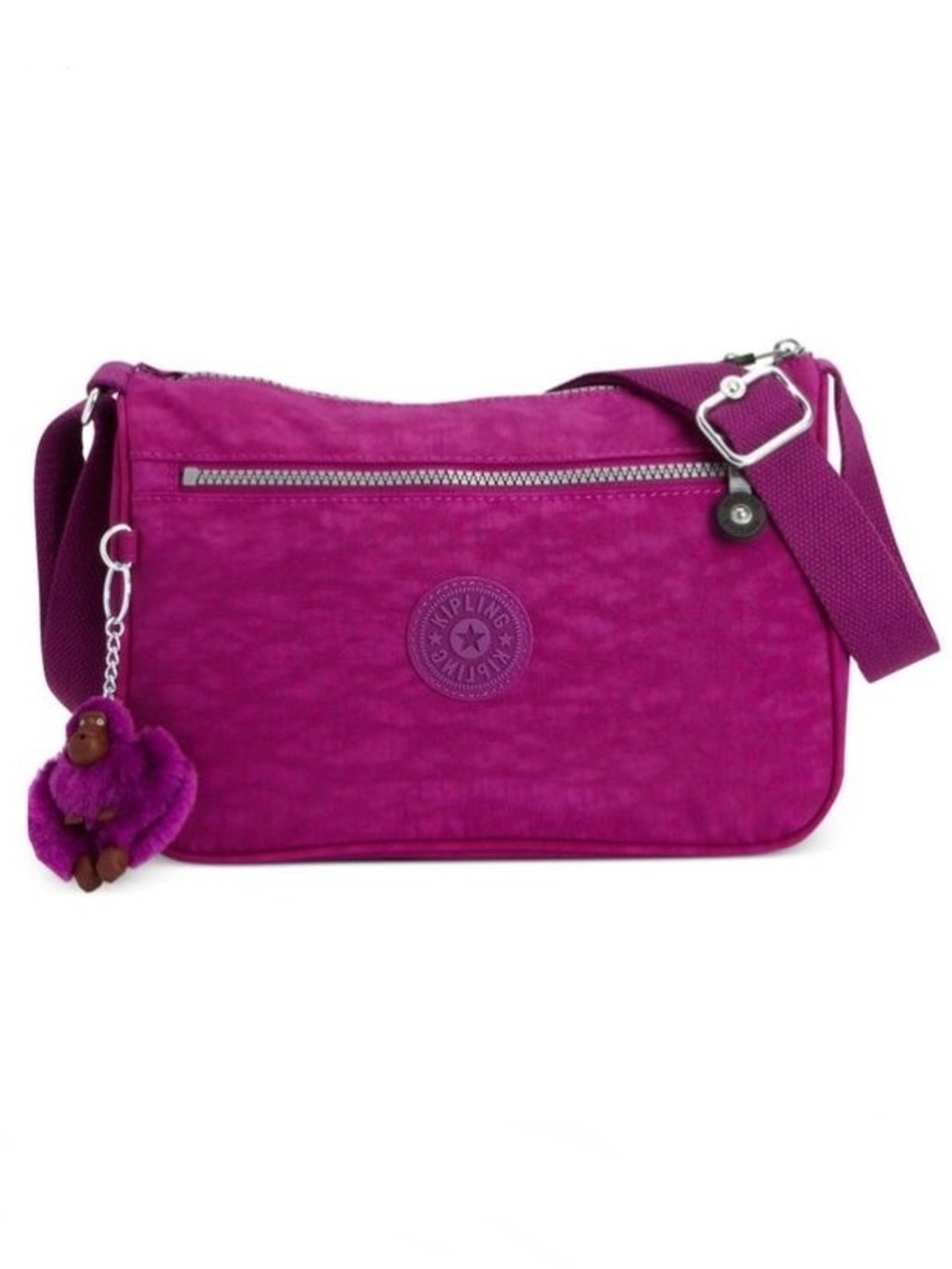 Kipling Bag Callie Shoulder Bag Purse With Monkey Keychain HB6490-64 Handbag